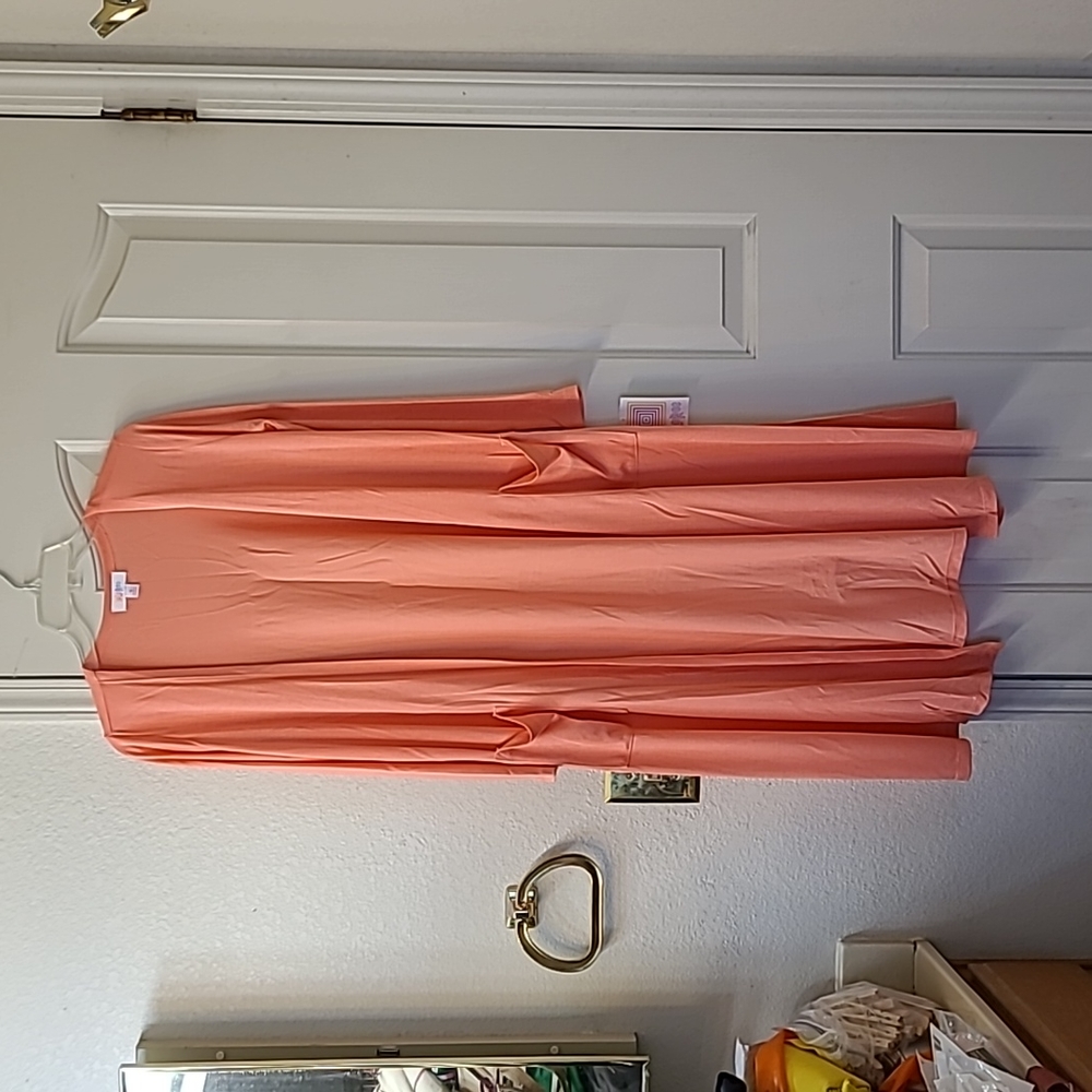 LulaRoe Peach/ Coral Sarah Sweater Duster S NWT